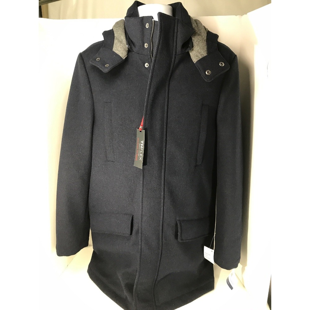 Tommy Hilfiger NWT Mens Size 38 Indigo Blue All Weather Showdown Full Zip Jacket